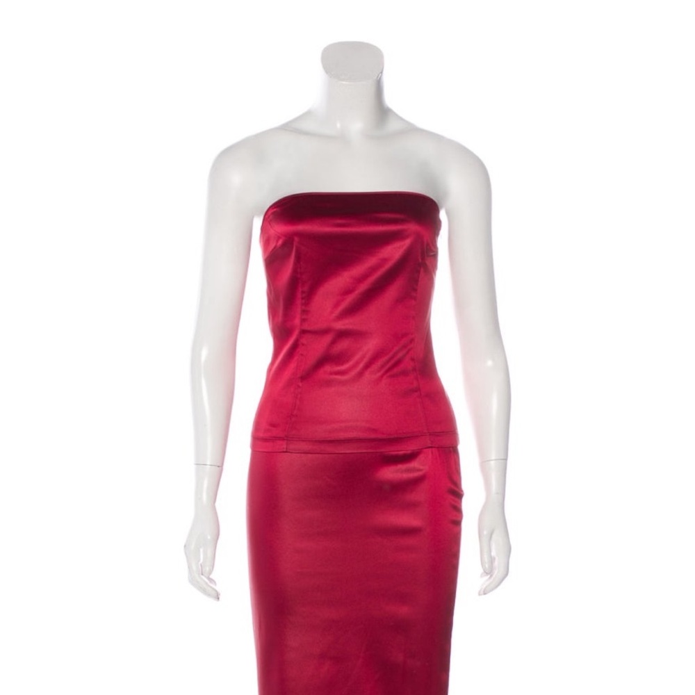 Dolce and Gabbana D&G Strapless top and matching mini skirt, size S